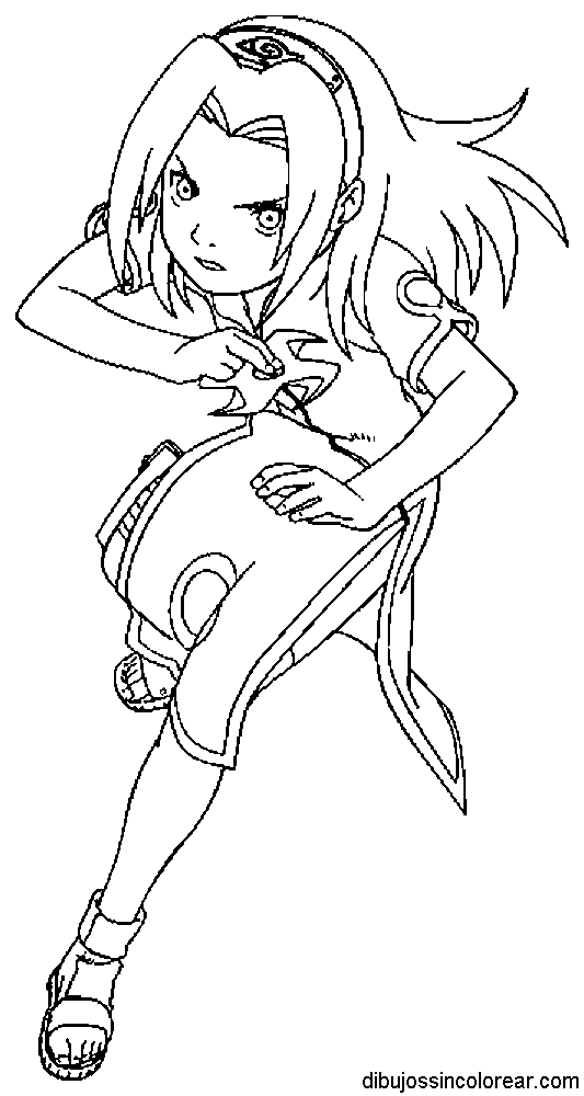 Dibujos Sin Colorear: Dibujos de Personajes de Naruto para Colorear