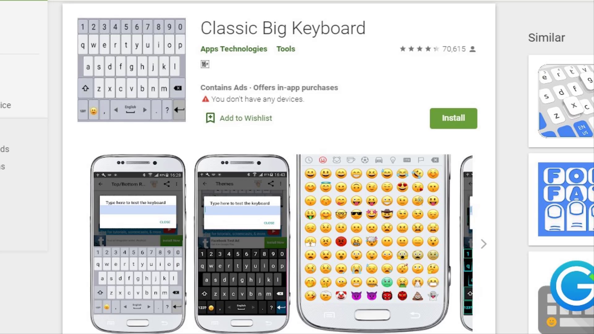 Classic Big Keyboard