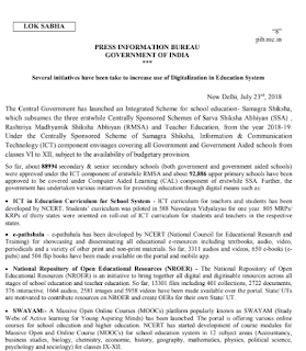 initiatives several take been digitalization increase education system use title