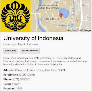 Daftar Fakultas Di UI (Universitas Indonesia) Lengkap