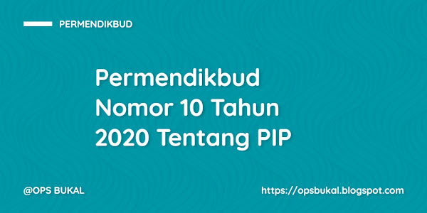 Permendikbud Nomor 10 Tahun 2020 Tentang Program Indonesia Pintar