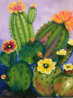 pintura-de-cactus-en-flor