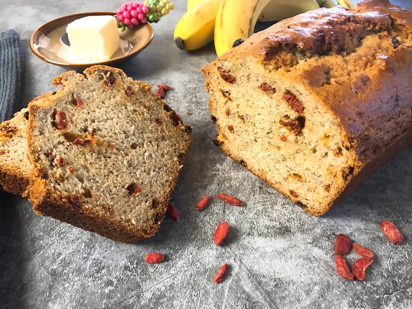 Banana Bread with Goji Berries
