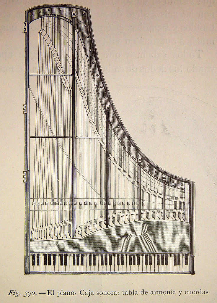 Flares into Darkness Etchings of musical instruments