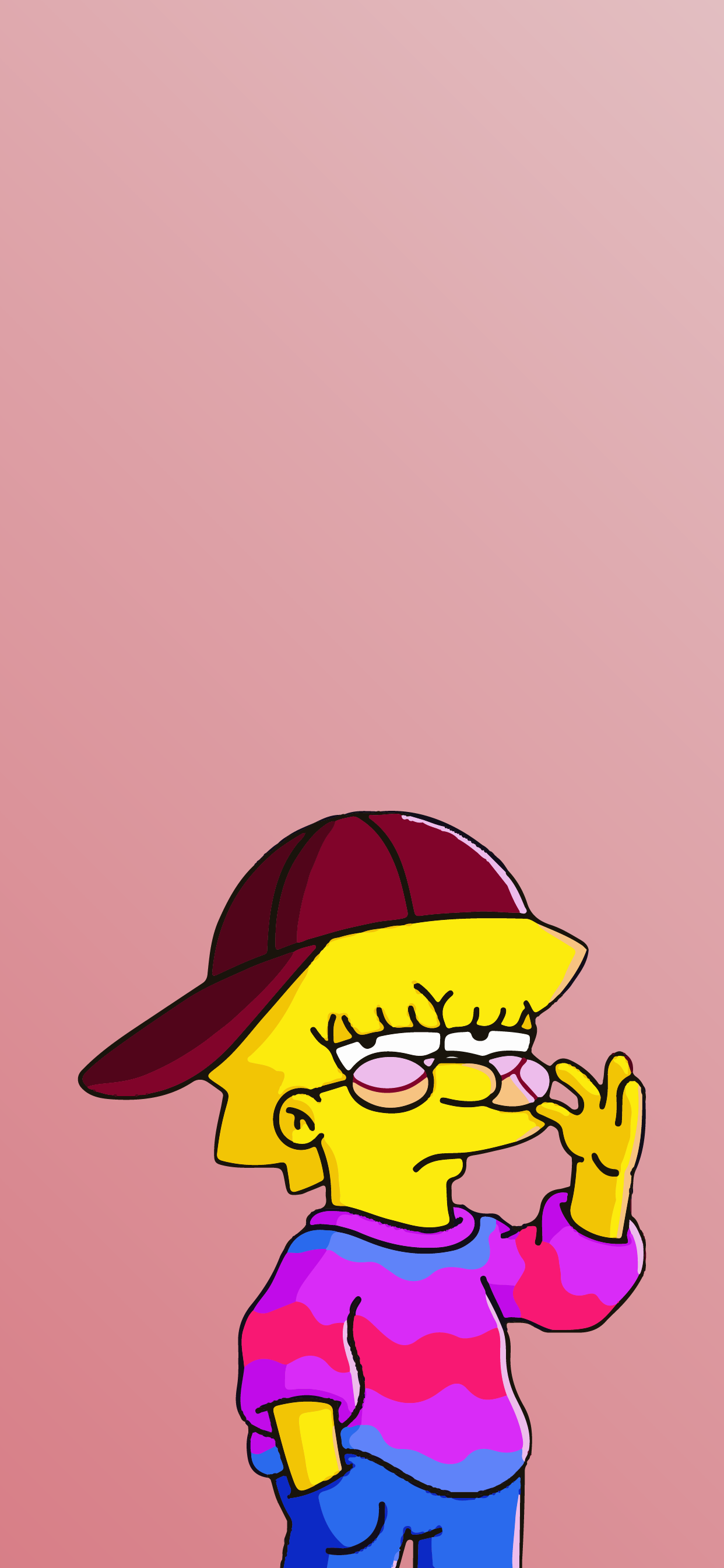 Download Wallpaper Aesthetic Cartoon Characters - Lisa Simpson