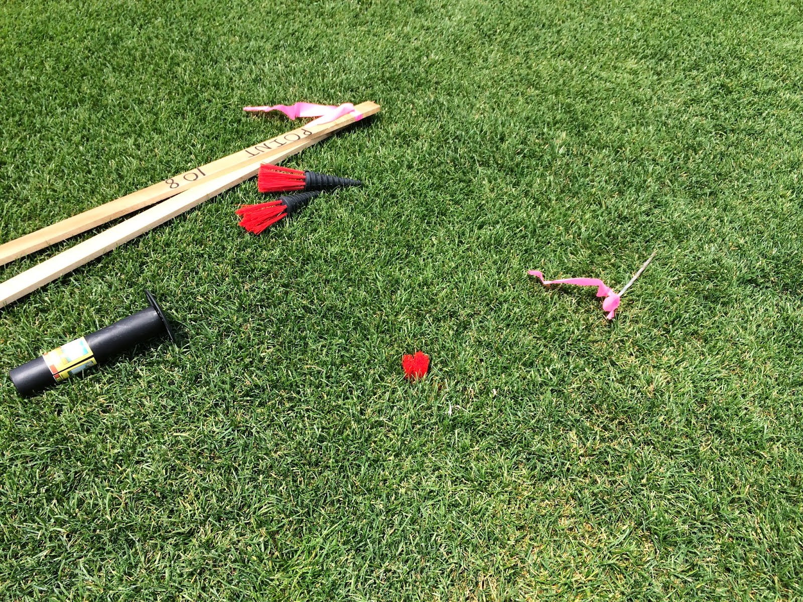 Smart Turf Installing Corner Markers for a MultiUse Field