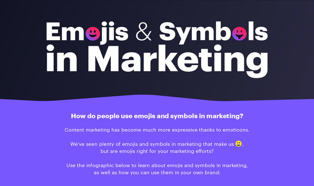 Emojis and Symbols in Marketing #infographic