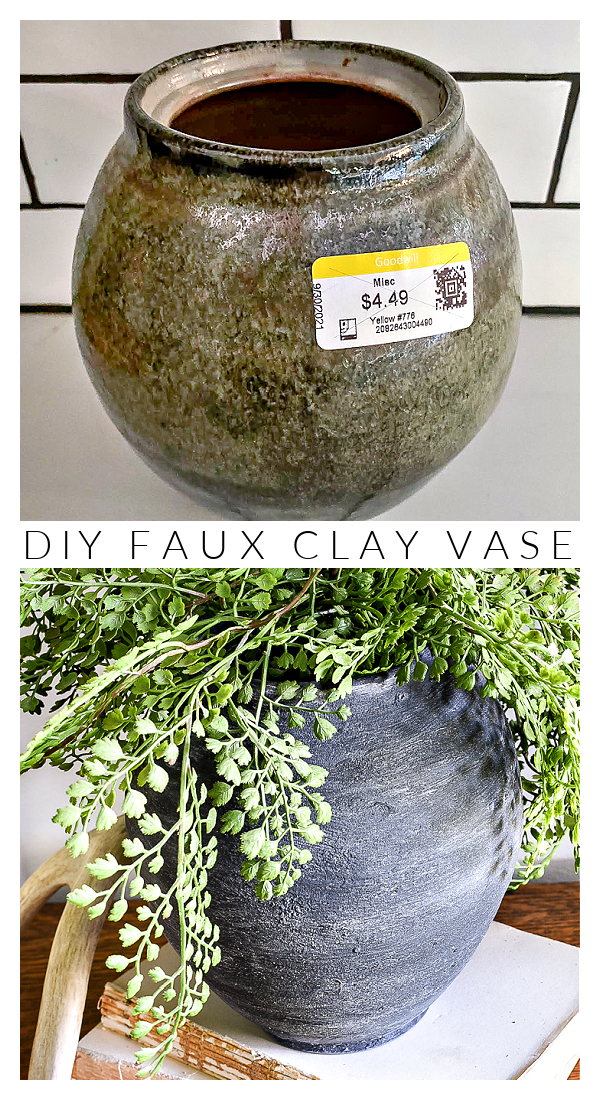 Trash to Treasure DIY Textured Paint and Baking Soda Vase Little