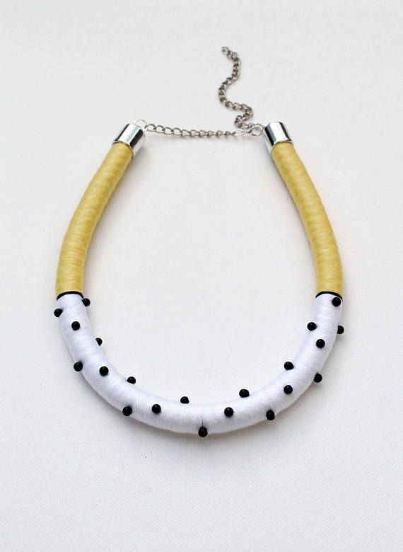 Fabric rope necklace designs