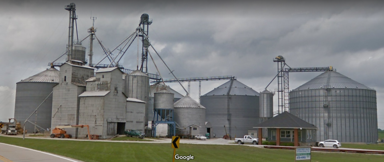 Towns and Nature Wilton, IL Crawford Grain Elevator, two wood