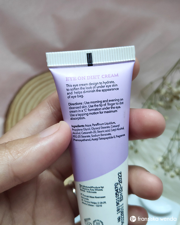 Joylab Eye on Diet Cream Review fransiska wenda
