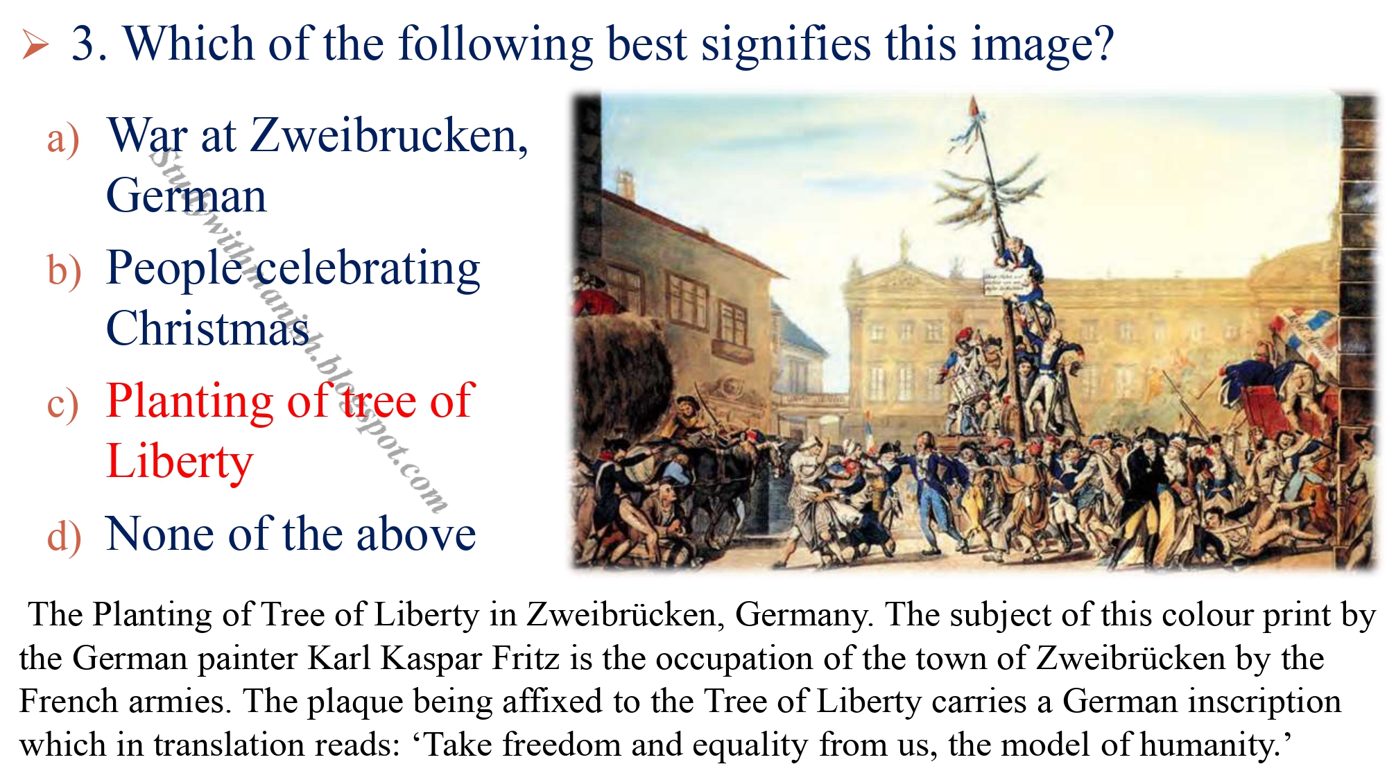 History Pictures based questions Class 10th SST Ch1 The Rise of