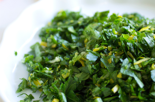 Simple Gremolata by Eliza Ellis