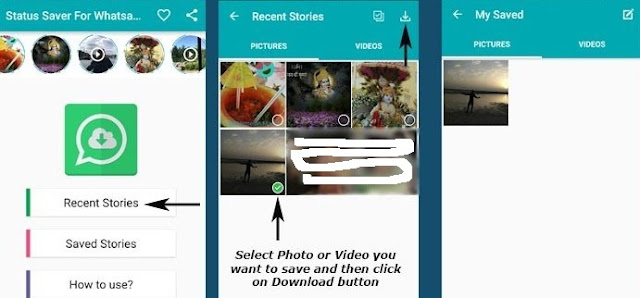 how to save whatsapp story videos and photos