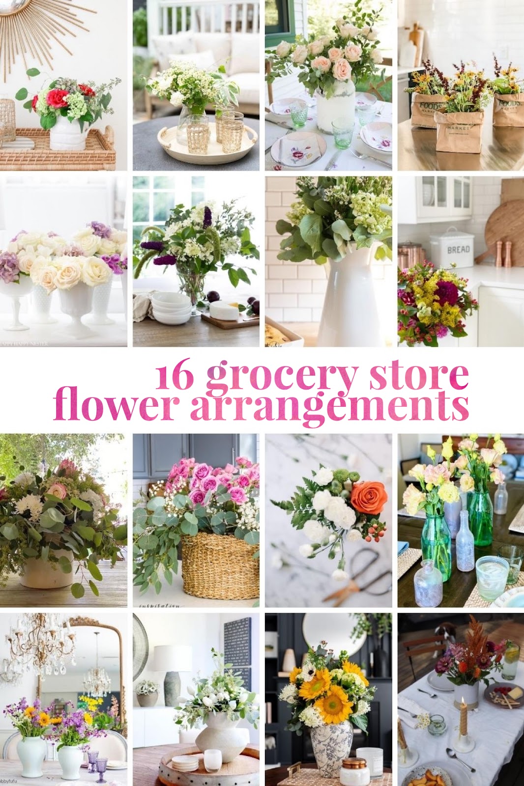 My Sweet Savannah how to arrange grocery store flowers