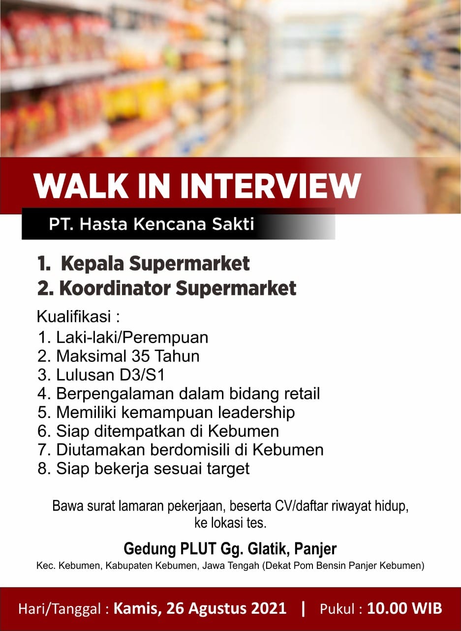 Lowongan Kerja di Trio Plaza Kebumen