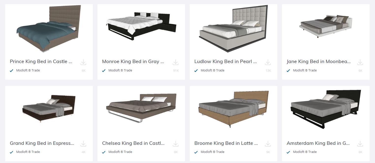 29. Bed Collection Free Sketchup Model