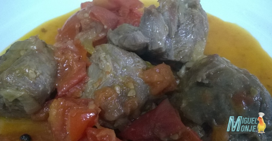 Carrilada de Cerdo al Tomate dulce Receta de Carne