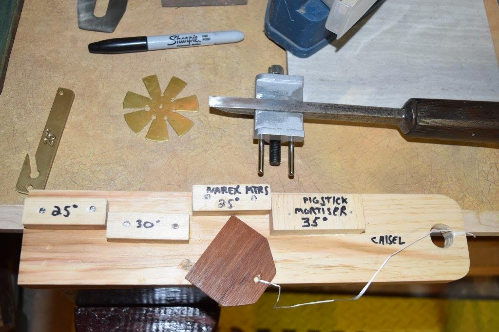 The Valley Woodworker Honing guide setting jig finished and Plane till