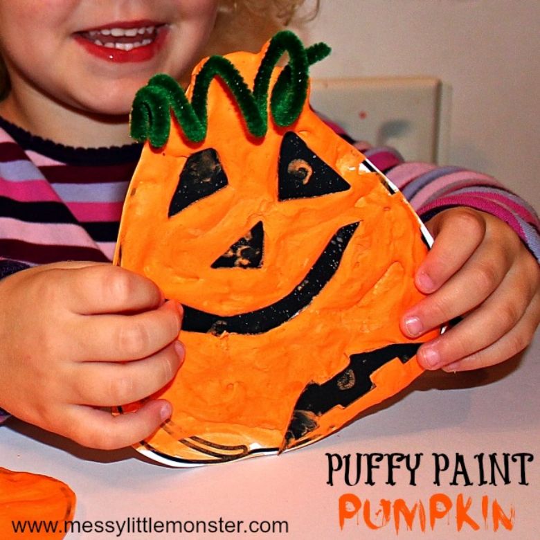 Puffy Paint Spider Craft for Preschoolers 