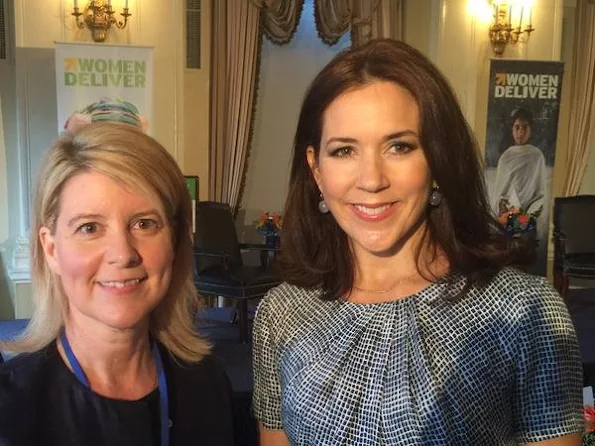 HRH Crown Princess Mary of Denmark attends meeting the "Women Deliver" in New York.