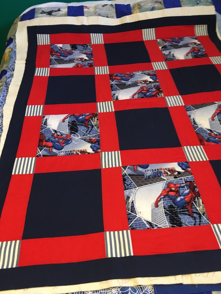 Tammy's Craft Emporium Project Linus Make a Blanket Day Spiderman Quilt