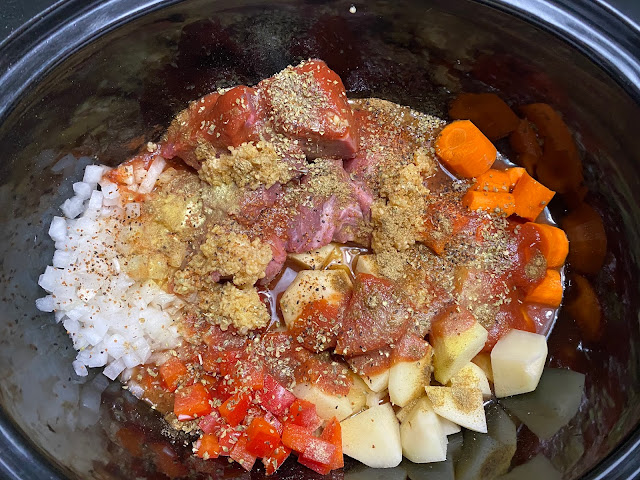 Slow Cooker Cuban-Style Beef Stew by Shelby Kinnaird