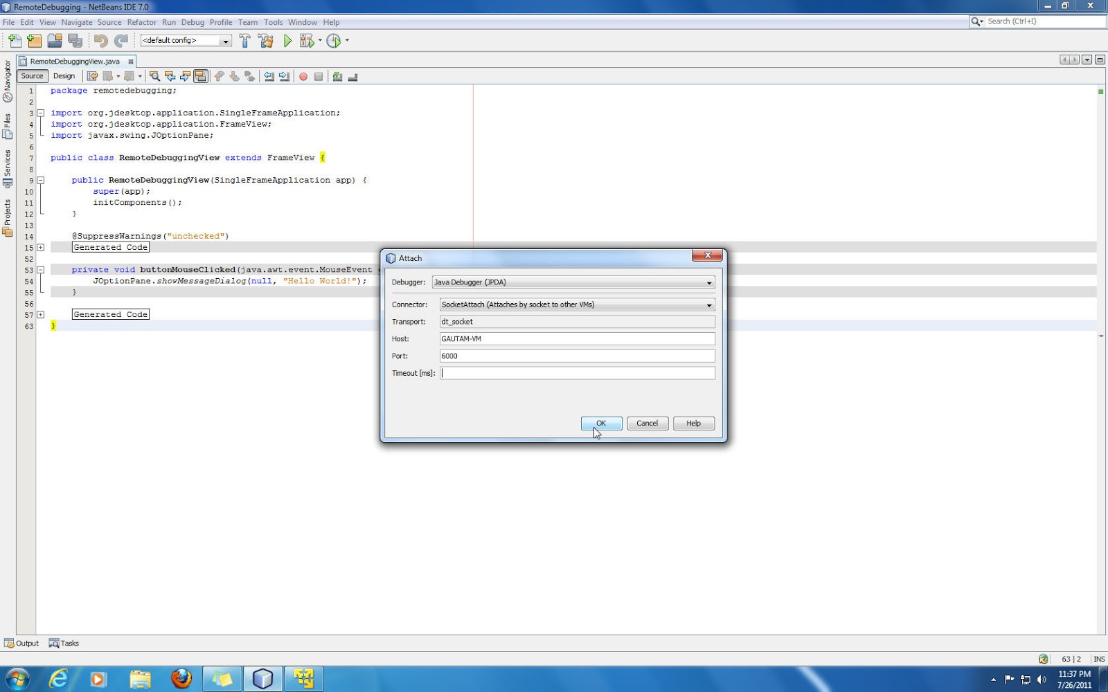 Technology, Life and Me - Gautam: Remote Debugging Java Applications