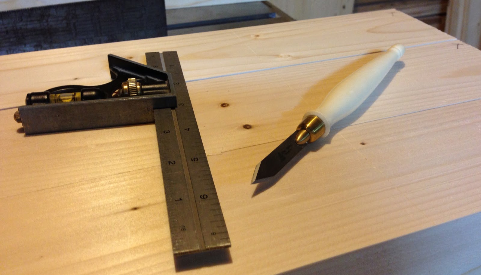 The Clueless Woodwright Blue Spruce Marking Knife