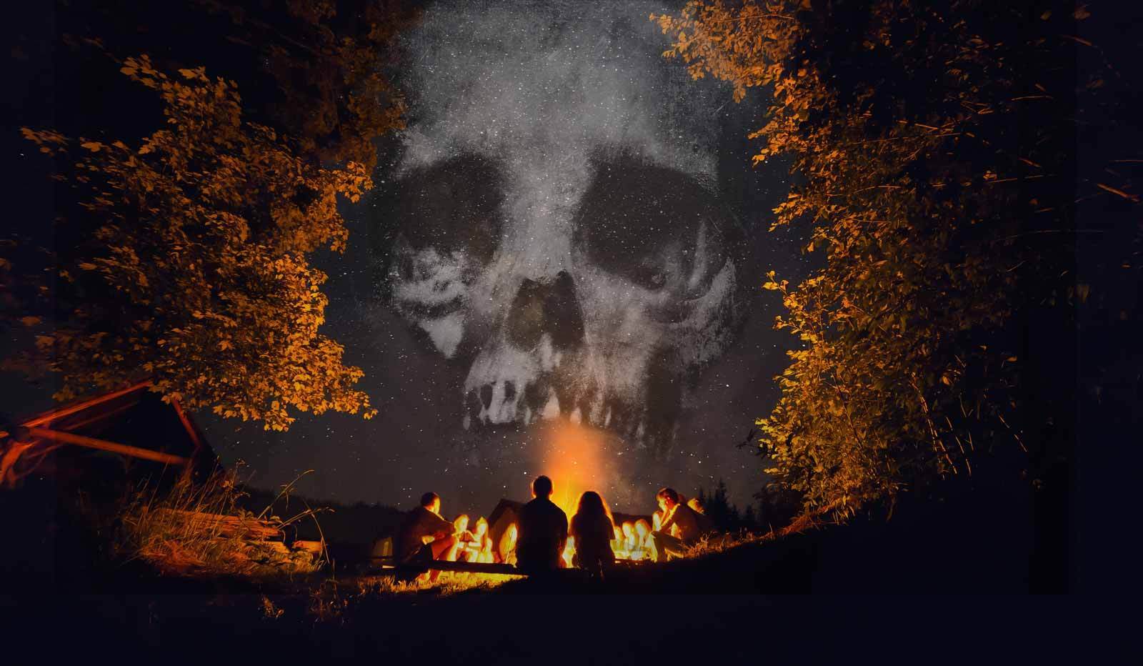 Evento de halloween do fórum NS 2023!  Venha e conte sua história  Scary-stories-campfire