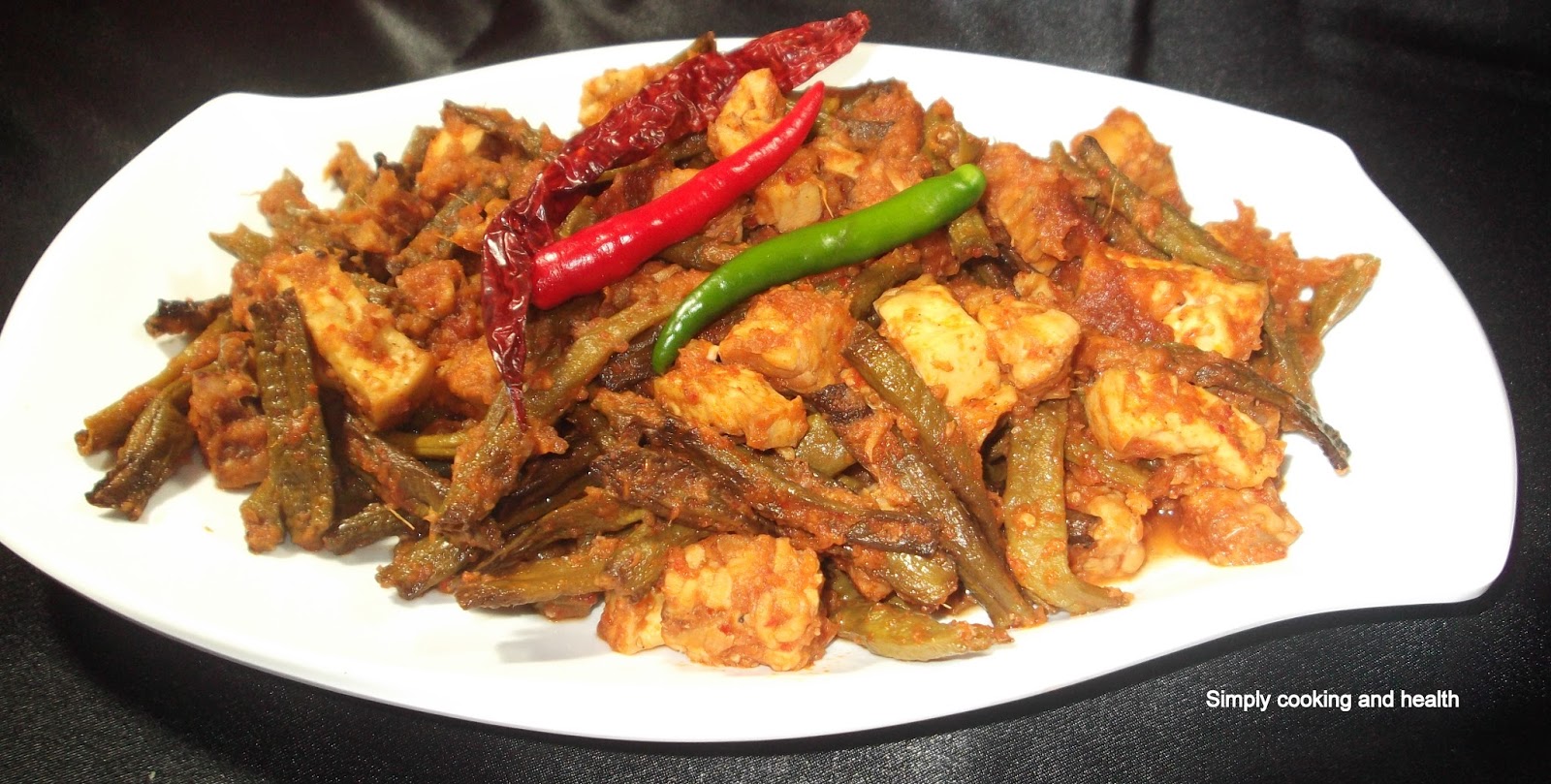 Simply Cooking and Health Indonesian style Spicy long beans with