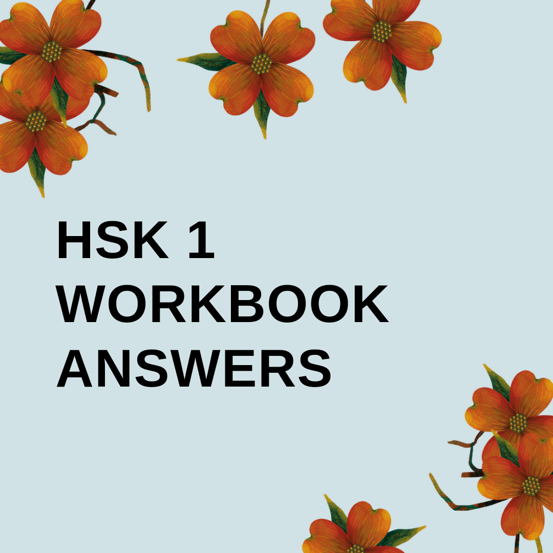 Mandrin Academy: HSK 1 workbook answers