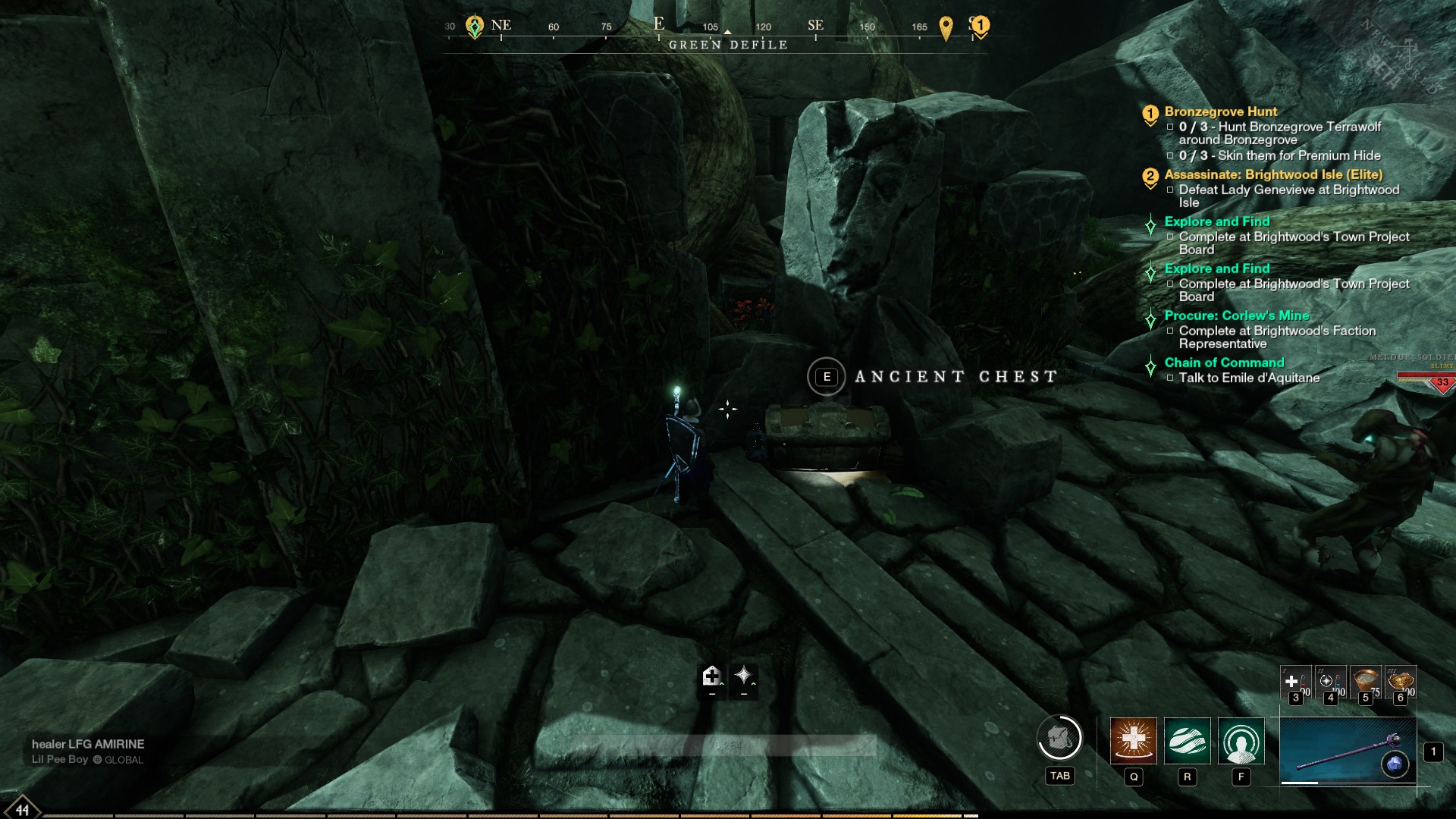 New World Green Defile chest locations