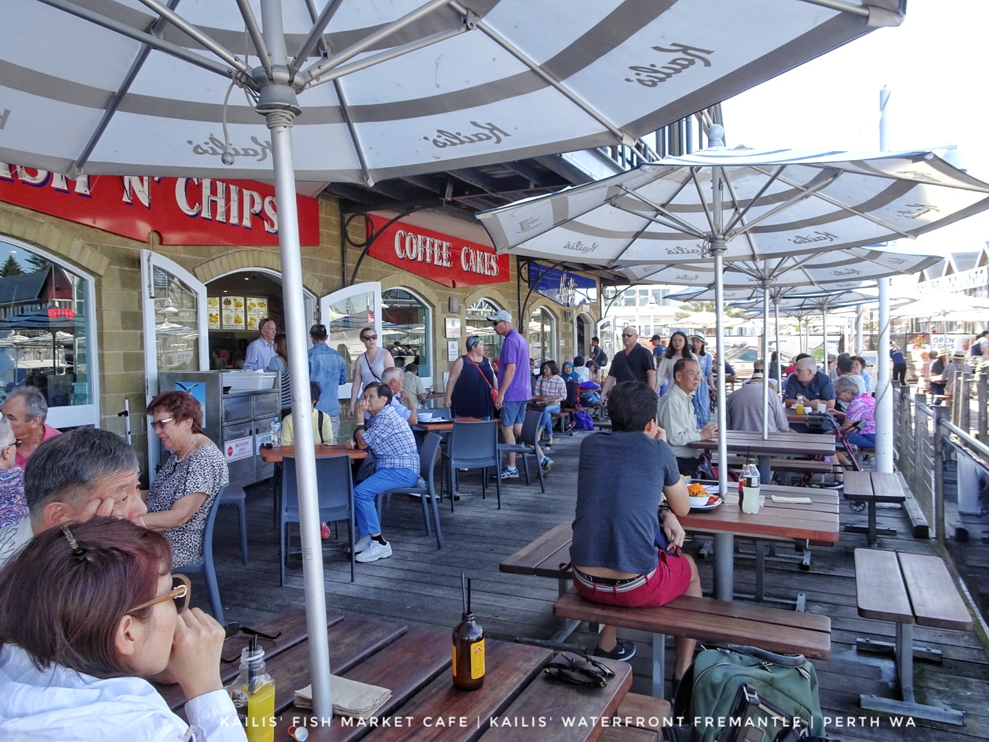 DAUS REDSCARZ Lunch di Kailis Fish Market Waterfront Fremantle, Perth