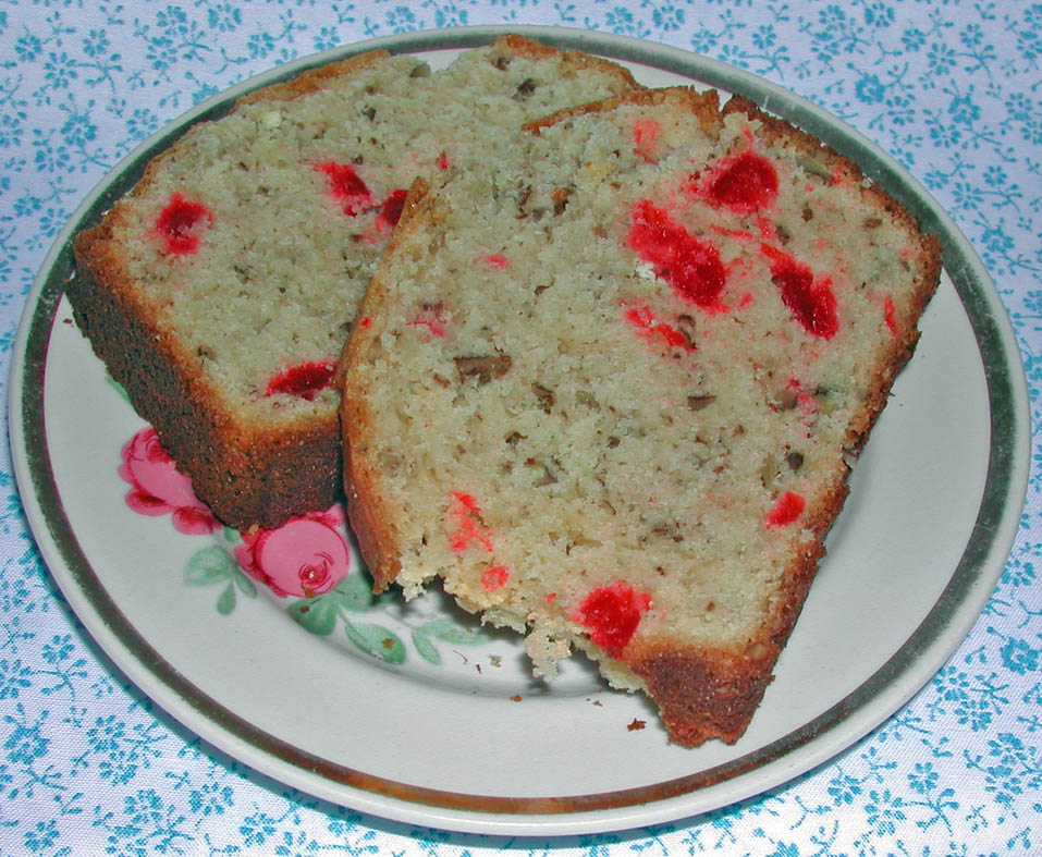 The Iowa Housewife Eggnog Cherry Nut Loaf