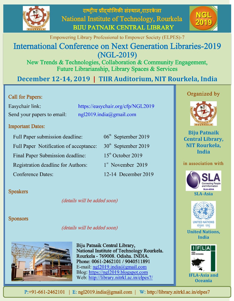 Library Science Professionals Portal International Conference on "Next Generation Libraries