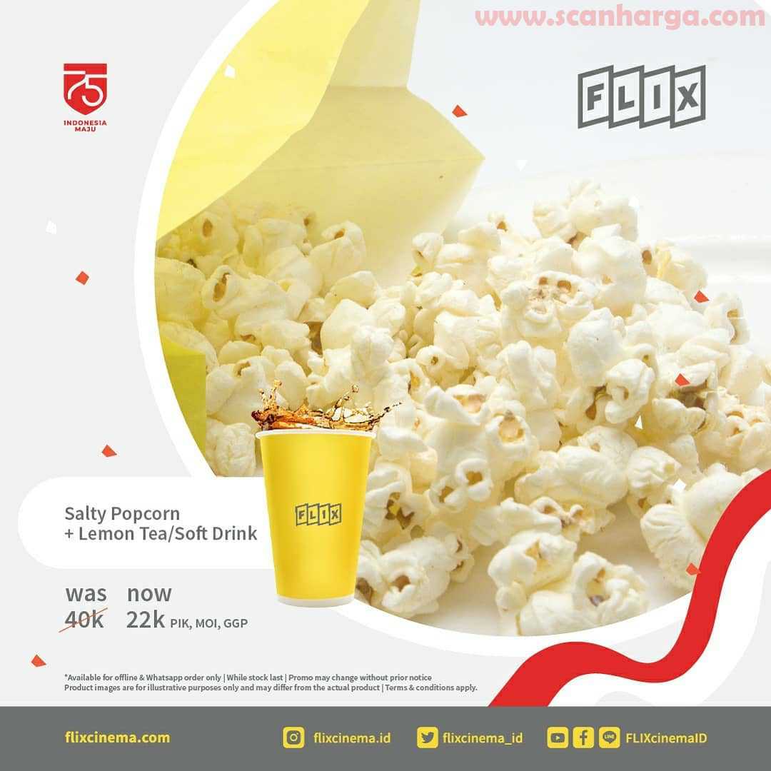 Promo Flix Cinema Merdeka Special Diskon 45 Untuk 8 Menu Makanan dan