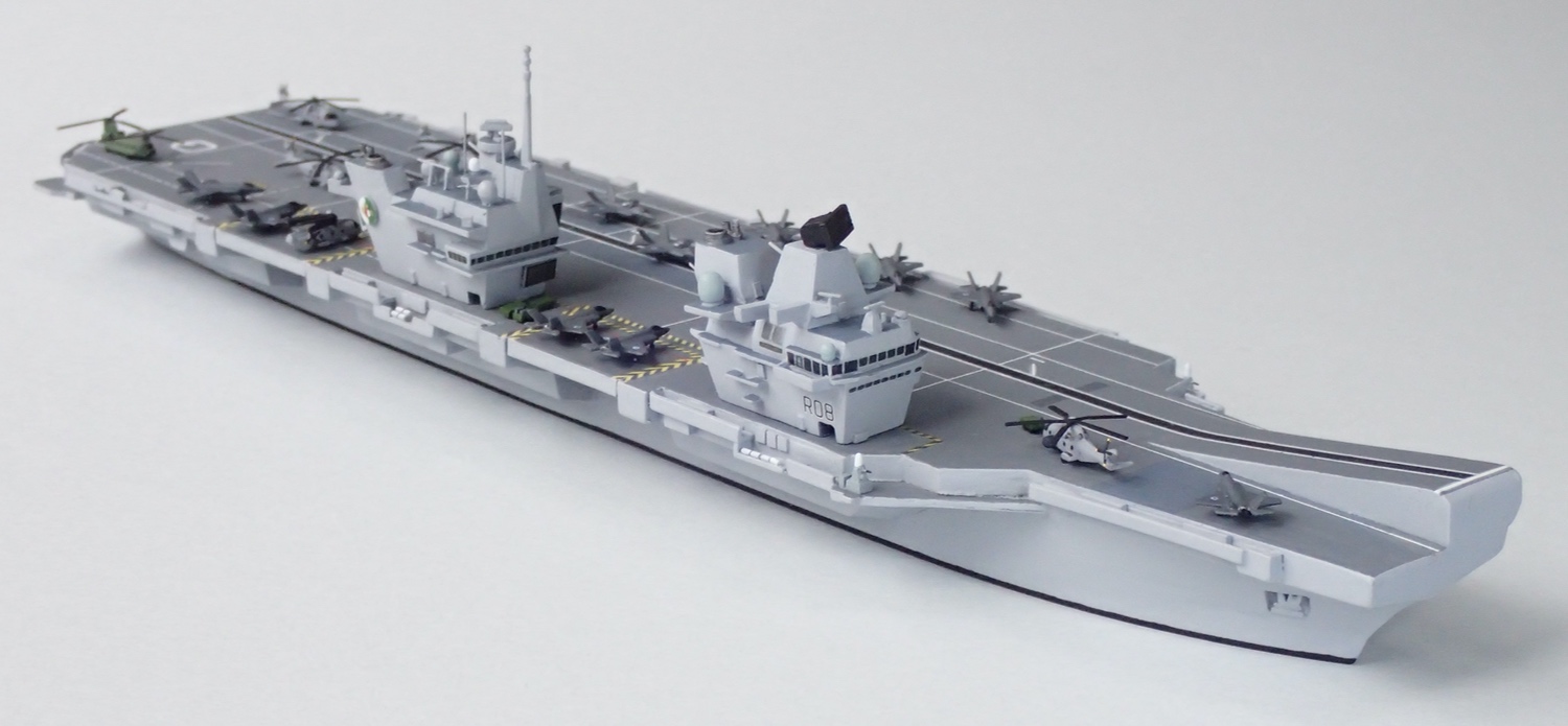 HMS Queen Elizabeth Aircraft Carrier Model