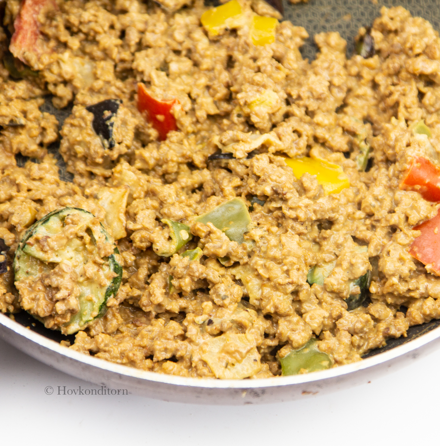 Soy Mince with Creme Cheese