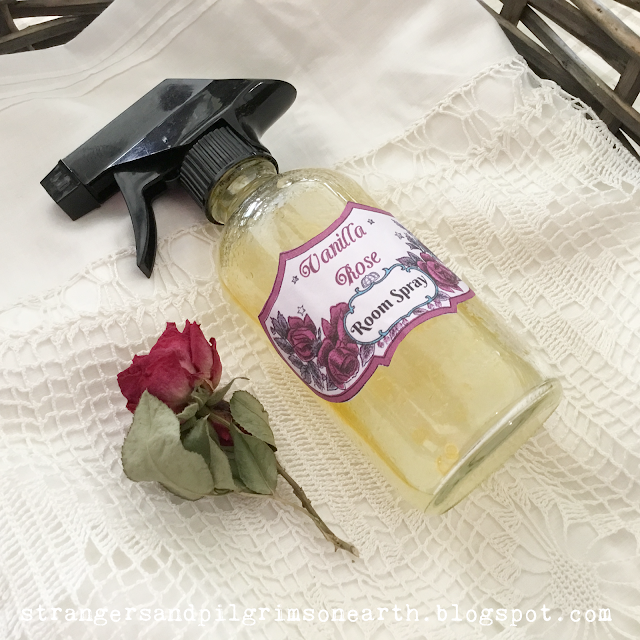 Strangers & Pilgrims on Earth DIY Vanilla Rose Room/Linen Spray