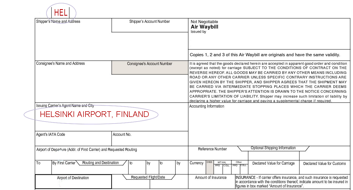 How to complete airport of departure field according to L/C rules?