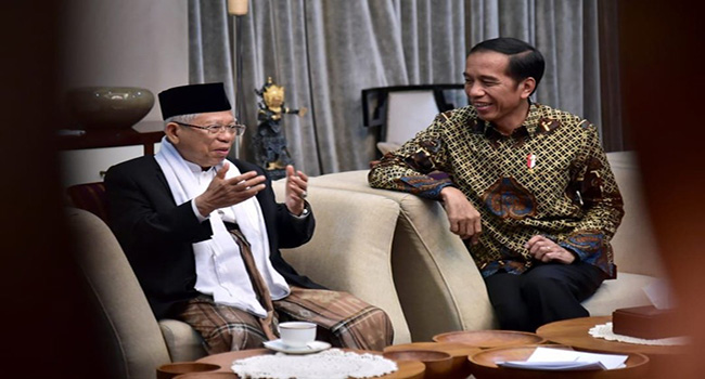 Bertemu Di Istana, Jokowi-Ma'ruf Berbicara Tentang Kebangsaan Bertemu Di Istana, Jokowi-Ma'ruf Berbicara Tentang Kebangsaan