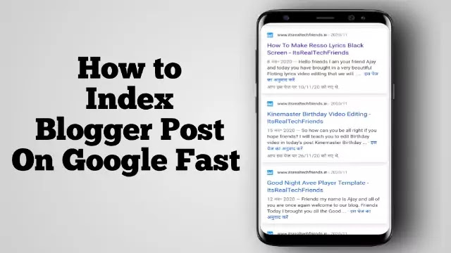 How To Get Google To Blogger Post Index Fast