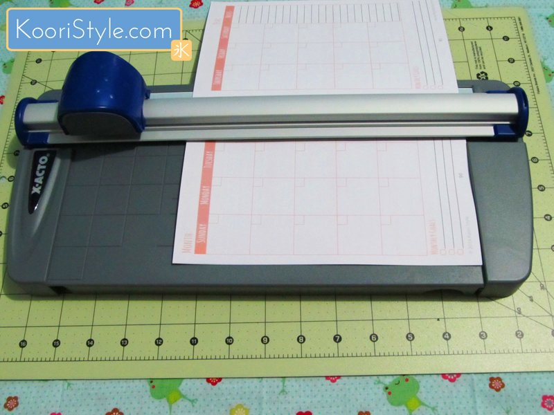 Weekly and Monthly Blog Planner Printable PDF at KooriStyle.com Cute Kawaii Koori Style KooriStyle Weekly Monthly Blog Planner Agenda Organization Printable PDF Blogging