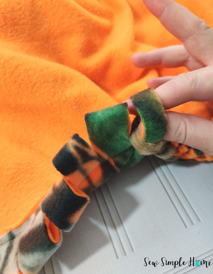 DIY Braided Fleece Blanket Tutorial Sew Simple Home