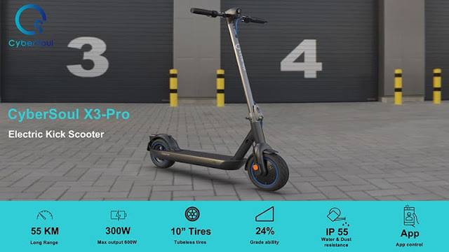 CyberSoul X3 Pro Electric Scooter - specs and features