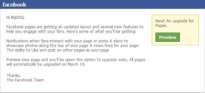 Facebook Pages Upgrade