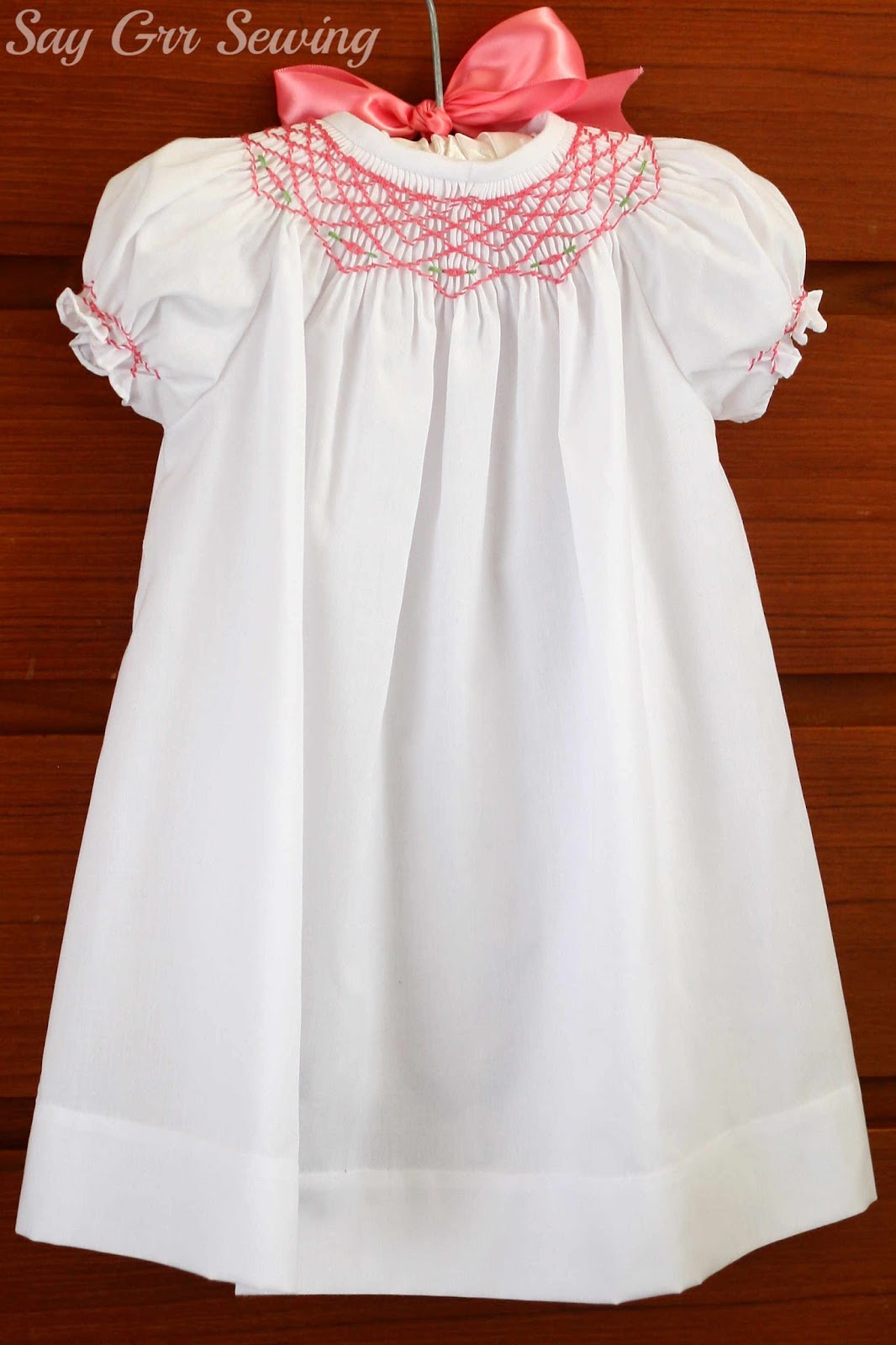 Say Grr Sewing Missy Dress and Baby Slip