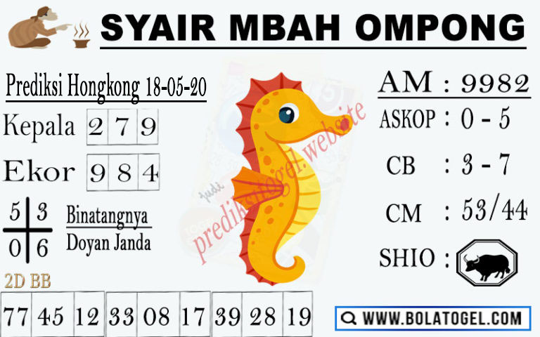Prediksi Syair Hk 18 Mei 2020 Syair Togel Hk Pangkalantoto