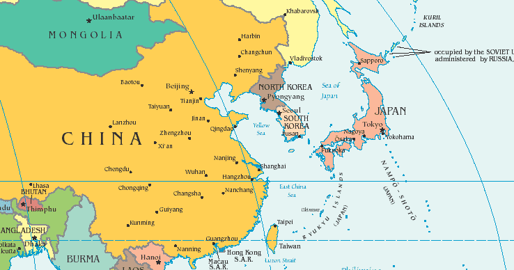 Map Of East Asia #tl 616350565231755266;1043138249